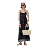 Vestiti casual Donna Surkana - Vestito a spalline lungo - Nero