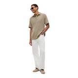 Polo Uomo Tommy Hilfiger - Open Knit Relaxed Fit Polo - Beige