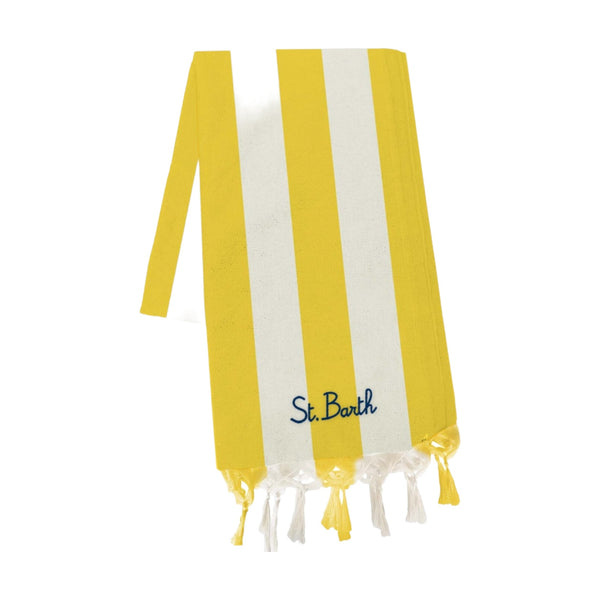 Teli mare Unisex Mc2 Saint Barth - Foutas Light N Ultra Light Beach Towel With Fringe - Multicolore