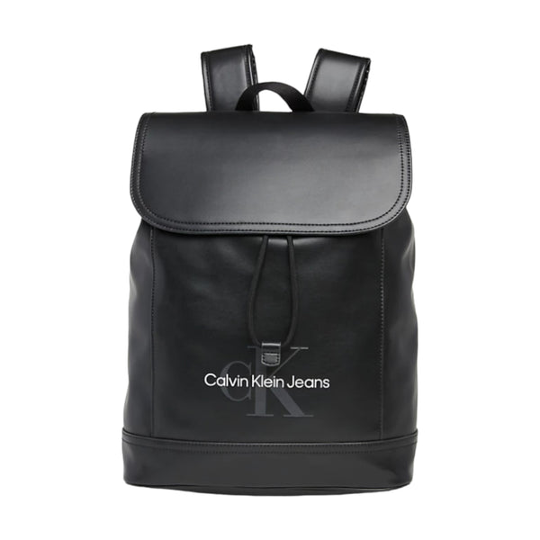 Zaini Casual Uomo Calvin Klein - Monogram Soft Flap Bp43 - Nero