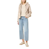 Giubbini Donna RINO & PELLE - Double breasted jacket with detachable hood collar - Panna