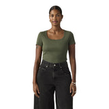 T-shirt Donna Levi's - Essential Sqrd Neck Tee - Verde