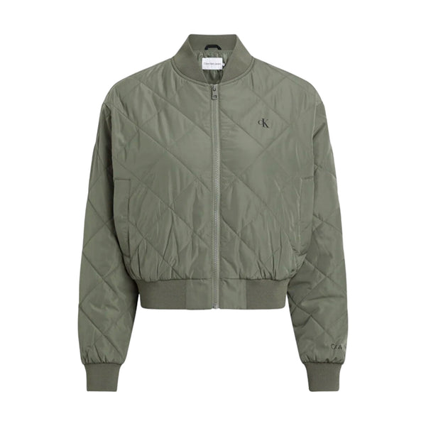 Giubbini Donna Calvin Klein - Lw Quilted Bomber - Verde