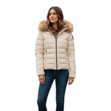 Piumini Donna Blauer - Arcadia Giubbini Corti	Imbottito Piuma - Panna