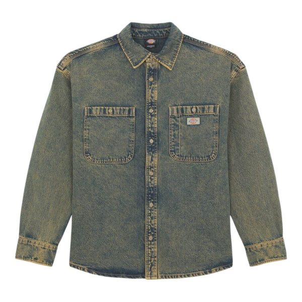 Camicie casual Uomo Dickies - Houston Ls Shirt - Verde