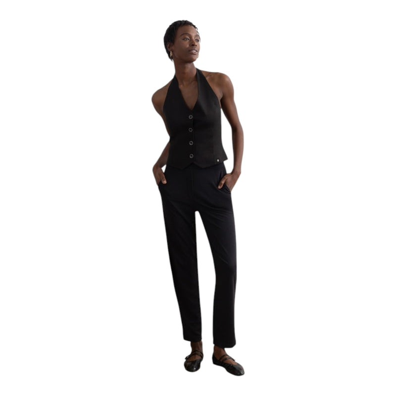 Gilet Donna Surkana - Giubbotto halter - Nero