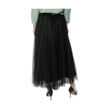 Gonne casual Donna Twinset - Gonna Lunga Ampia In Tulle - Nero