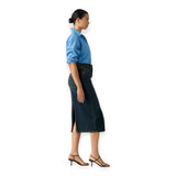 Gonne casual Donna Levi's - Decon Slit Midi Skirt - Denim
