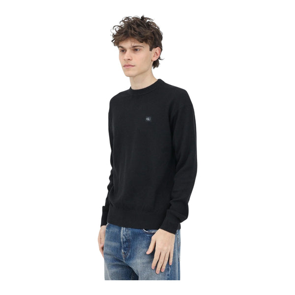 Maglioni Uomo Calvin Klein - Casual Texture Sweater - Nero