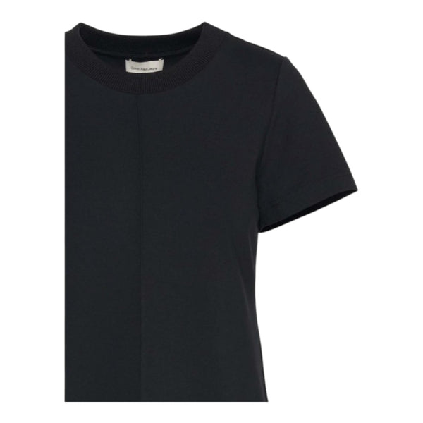 Vestiti casual Donna Calvin Klein - A- Punto Milano T Shirt Dress - Nero