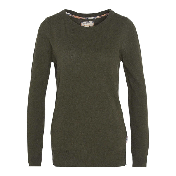 Maglioni Donna Barbour - Pendle Crew Knit - Verde