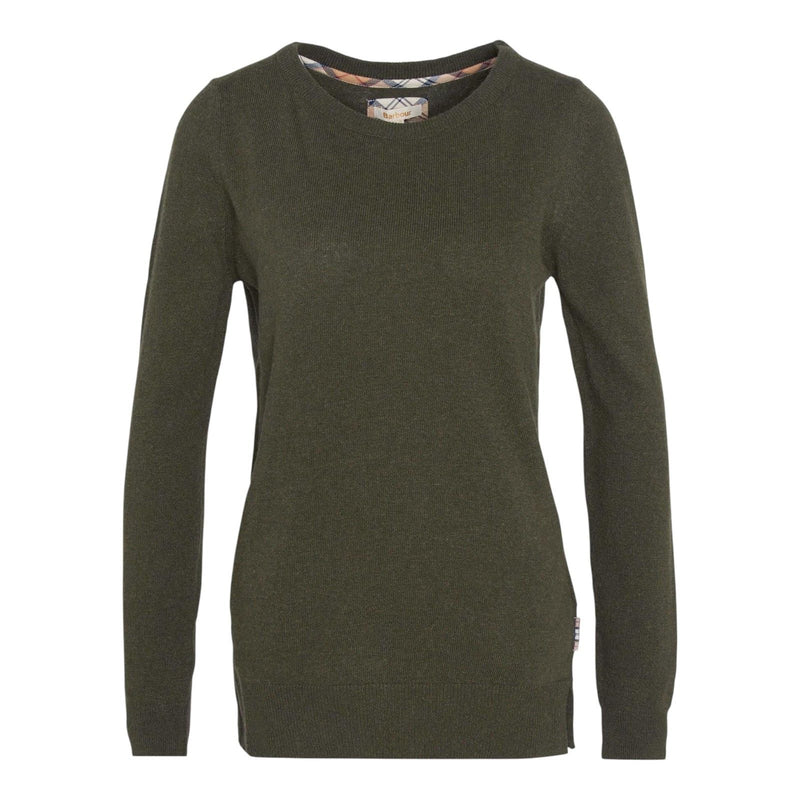 Maglioni Donna Barbour - Pendle Crew Knit - Verde