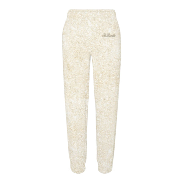 Pantaloni Ragazza Mc2 Saint Barth - Girl Pant In Lurex Fleece - Beige