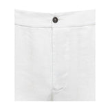 Pantaloni Uomo Alpha Studio - Panta Lungo Lino Navetta - Bianco