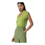 Pantaloni Donna Surkana - Pantalone jogger con stretto alla caviglia - Verde