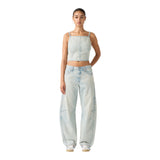 Jeans Donna Levi's - Baggy Dad Barrel Most Wanted - Azzurro