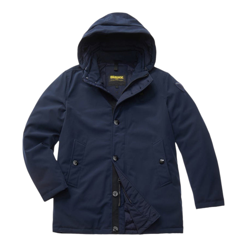 Giubbotti Uomo Blauer - Chester Impermeabile / Trench Lunghi	Imbottito Piu - Blu