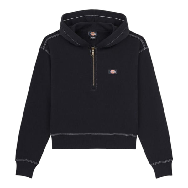 Felpe con cappuccio Donna Dickies - Oakport 1/4 Zip Hoodie W - Nero