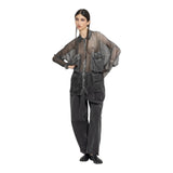 Camicie Donna Sanctamuerte - Camicia Tasche A Gronda - Grigio
