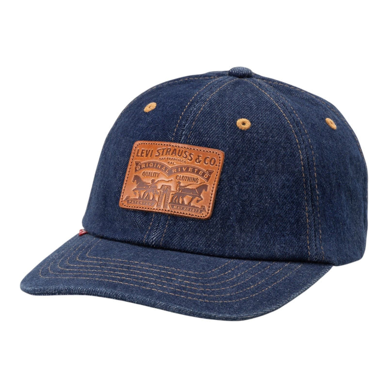 Baschi e berretti Uomo Levi's - Relaxed Dad Heritage Cap Light Heather G - Denim
