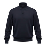 Maglioni Uomo Alpha Studio - Lupetto Bottoni Lana Geelong - Blu