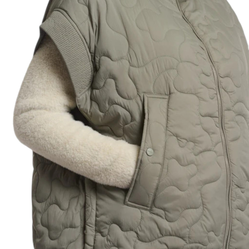 Gilet Donna RINO & PELLE - Quilted cape with zipper closure - Verde