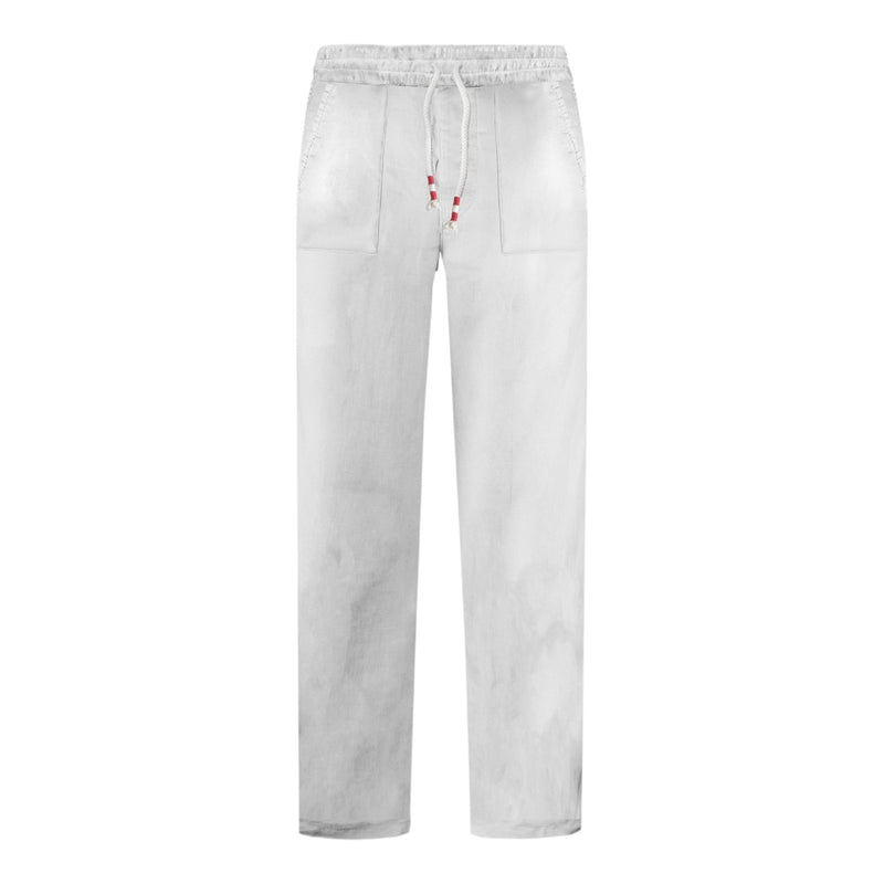 Pantaloni Uomo Mc2 Saint Barth - Calais Pant With Colisse - Bianco