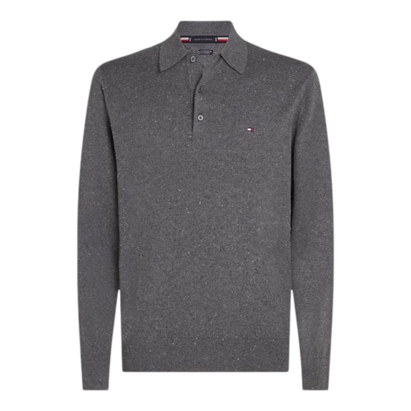 Polo Uomo Tommy Hilfiger - Pima Org Ctn Cashmere Ls Polo - Grigio