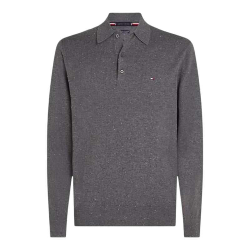 Polo Uomo Tommy Hilfiger - Pima Org Ctn Cashmere Ls Polo - Grigio