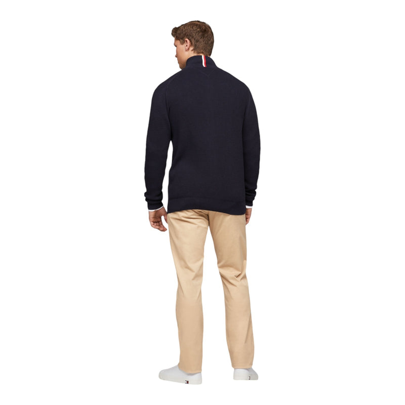 Cardigan Uomo Tommy Hilfiger - Refined Structure Zip Thru - Blu