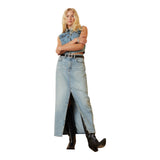 Gonne casual Donna Levi's - Ankle Column Skirt Wave Hello - Denim