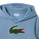 Felpe con cappuccio Bambino Lacoste - Lcb Chenille Patch Hoodie - Azzurro