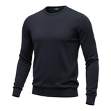 Maglioni Uomo Alpha Studio - Girocollo M/L Slim Merinos - Blu