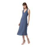 Vestiti casual Donna Surkana - Abito con bretelle scollo a V - Indaco