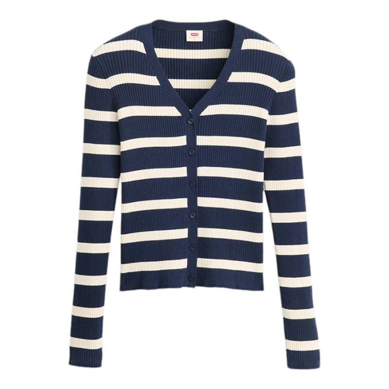 Cardigan Donna Levi's - Tulip Cardigan Redwood Stripe - Blu
