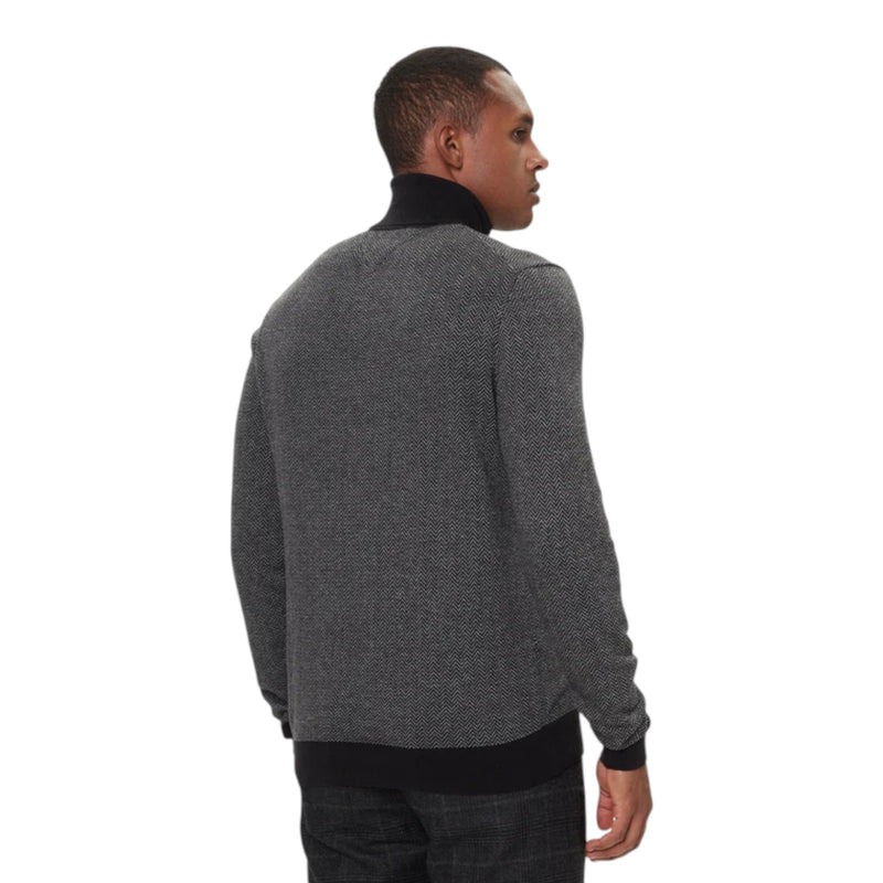 Maglie Uomo Tommy Hilfiger - Pima Ctn Cash Herringbone Roll - Grigio