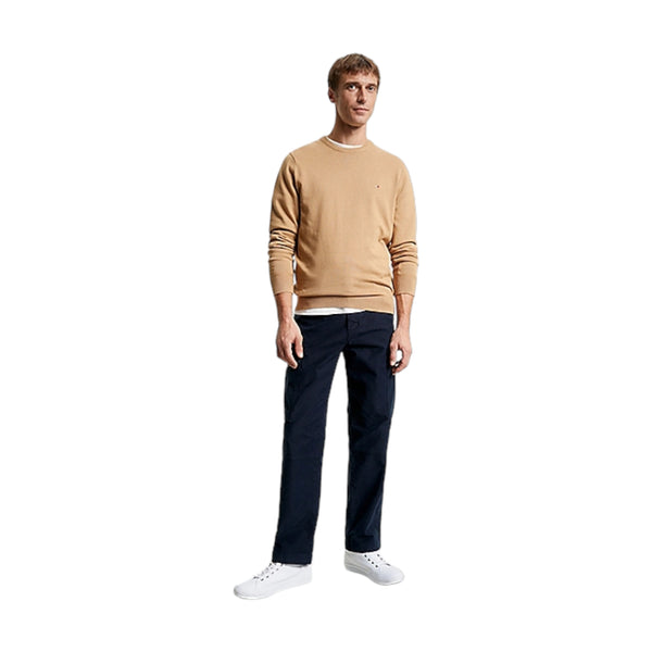 Maglie Uomo Tommy Hilfiger - Pima Org Ctn Cachemire Crew Neck - Cammello