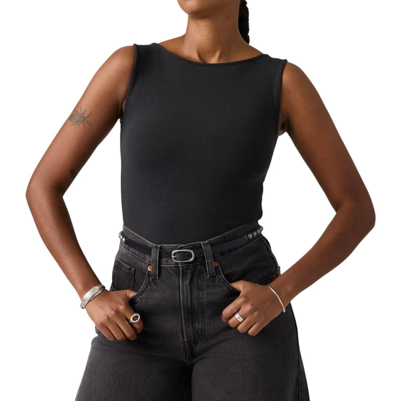 Cinture Donna Levi's - Glam Stud Belt Caviar - Nero