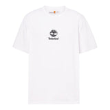 T-shirt Uomo Timberland - Print Stack Logo Short Sleeve Tee - Bianco