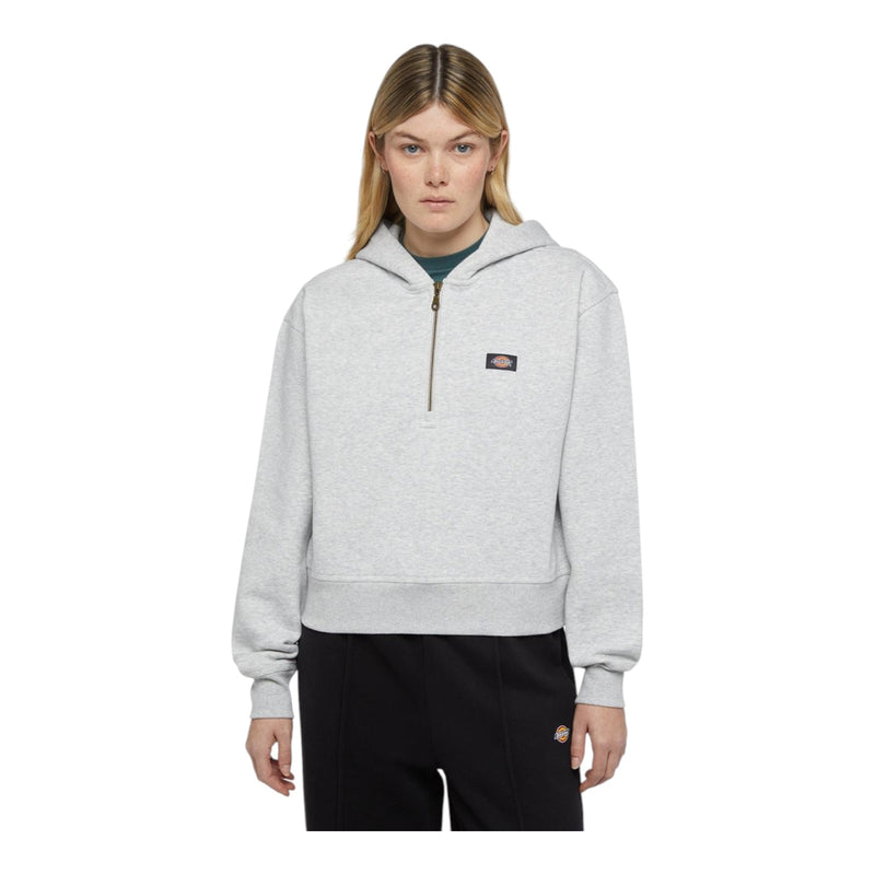 Felpe con cappuccio Donna Dickies - Oakport 1/4 Zip Hoodie W - Grigio