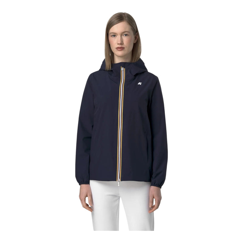 Giubbini Donna K-Way - Marguerite Stretch Poly Jersey - Blu