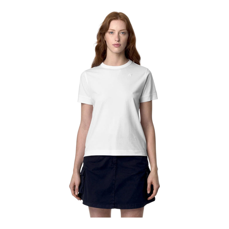T-shirt Donna K-Way - Emel Jersey - Bianco