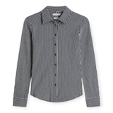 Camicie Donna Tommy Hilfiger - 1985 Slim Pique Ls Btn Down Shrt - Blu