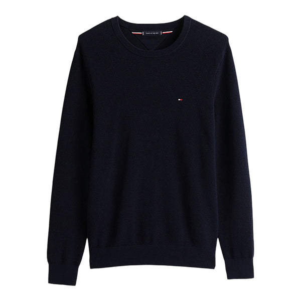 Maglioni Uomo Tommy Hilfiger - Essential Structure Crew Neck - Blu