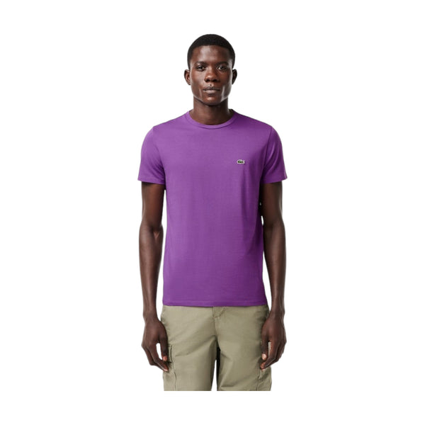 T-shirt Uomo Lacoste - T-Shirt 100% Pima Cotton - Viola