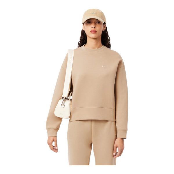 Felpe senza cappuccio Donna Lacoste - Sweatshirt - Beige