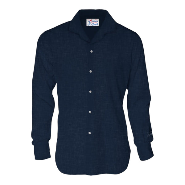 Camicie casual Uomo Mc2 Saint Barth - Cuba Shirt - Blu