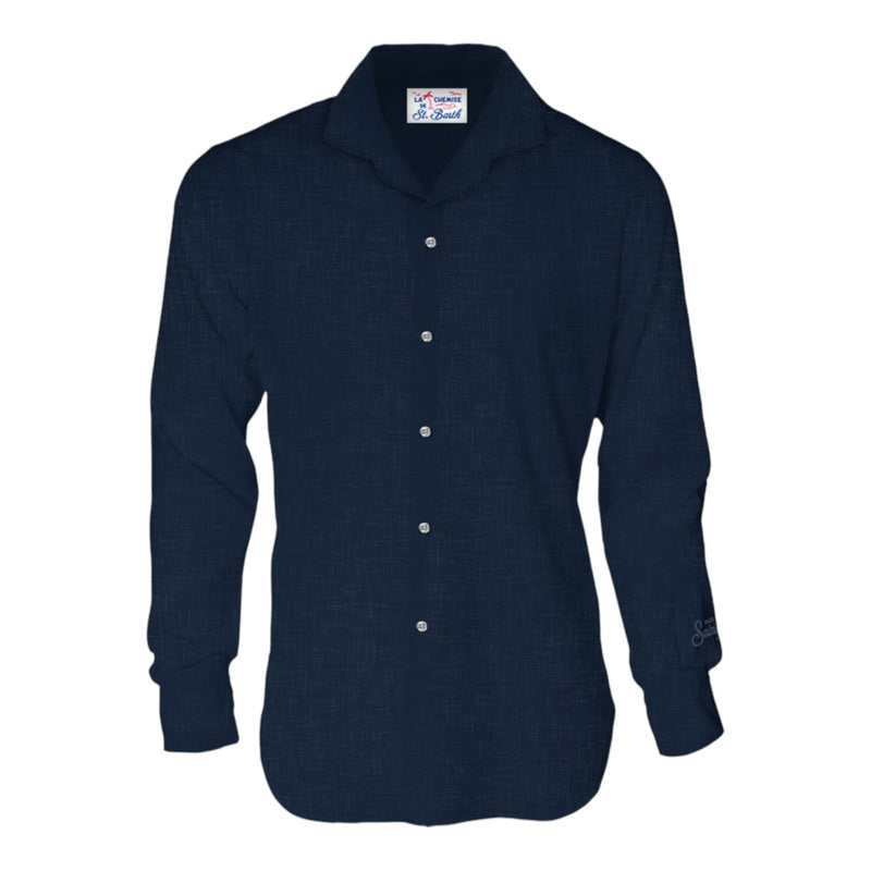 Camicie casual Uomo Mc2 Saint Barth - Cuba Shirt - Blu