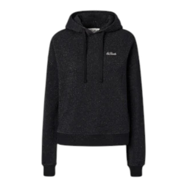 Felpe con cappuccio Ragazza Mc2 Saint Barth - Girl Sweatshirt In Lurex Fleece - Nero