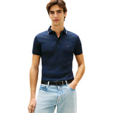 Polo Uomo Tommy Hilfiger - Liquid Cotton Tipped Slim Polo - Blu